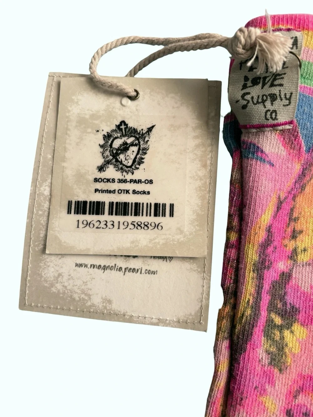 Magnolia Pearl RARE Rainbow Unicorn OTK Socks NWT